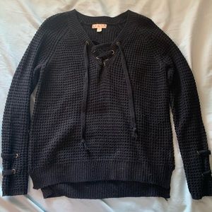 Black long sleeve sweater